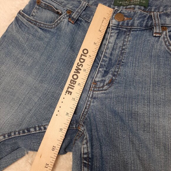 LRL Ralph Lauren Jeans Women's Denim Classic Bermuda Denim Shorts Size 4 - Picture 5 of 9